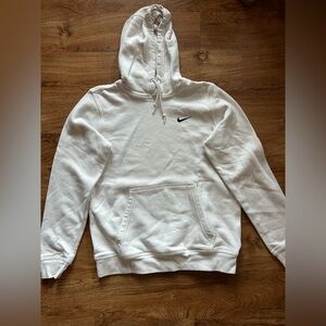 Nike Men's White Hoodie Sweater